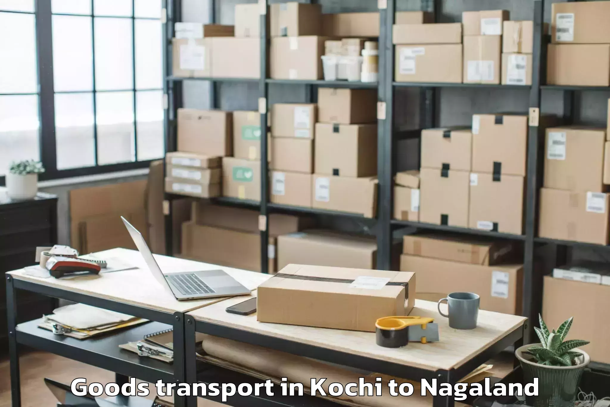 Professional Kochi to Zuketsa Goods Transport